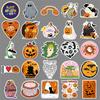 50 Halloween Graffiti Stickers, Cartoon Festival Children's Guka Phone Cases, Suitcase Stickers