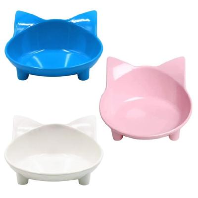 3 Pieces Cats Bowl Anti-Skid Food Bowls for Indoor Cats Shallow Water Bowl