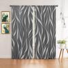 2pcs Dark Gray Printed Curtain for Home Decor - Rod Pocket Window Treatment for Bedroom, Office, Kitchen, Living Room, and Study