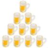 62KD 10 Pieces Simulation Beer Cups Mini Doll House Decor Dinnerware Gift for Kids