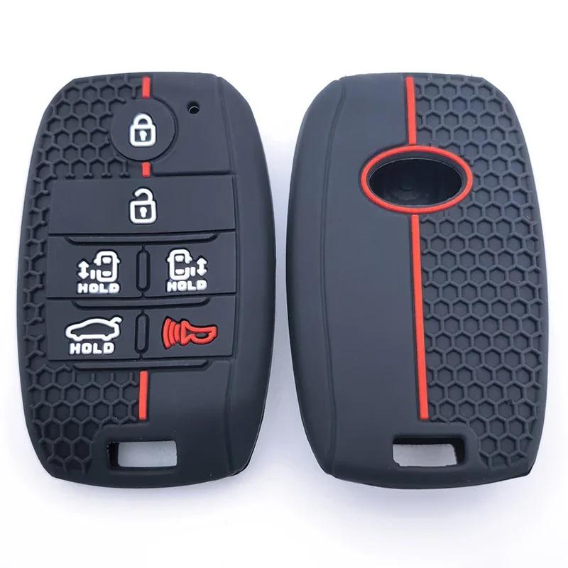 Car Remote Key Case Cover Fob Shell For Kia New Sedona Grand Carnival Snugly Sorento L580 Doule Carnival 6 Buttons Accessories