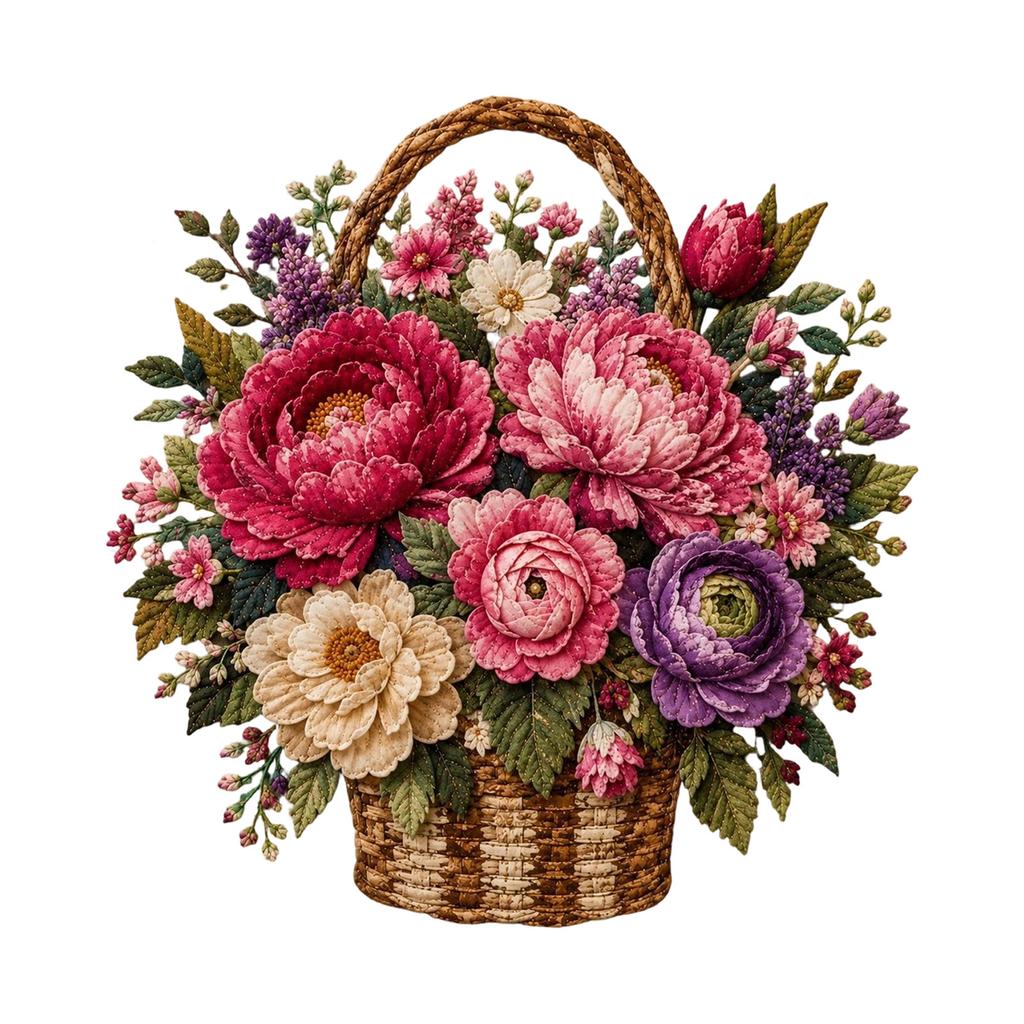 Kit de Materiales de Acolchado Patchwork Floral para Costura y Proyectos DIY