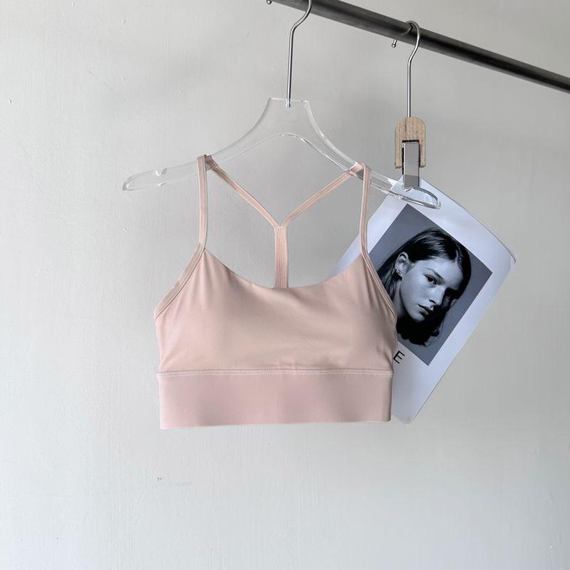 

Спортивное нижнее белье Женская профессиональная одежда для йоги Бег Ударопрочные Пуш-ап бюстгальтеры Парикмахерская Верхняя одежда Фитнес Y-образная майка Красивая спина Ballet Powder M (recommended 50.50 kg-57.50 kg