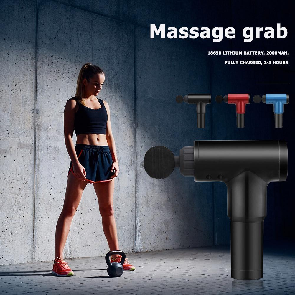 Muscle Gun Cordless Rechargeable Deep Tissue Body With 4 Massage Head Aftercare Massagers
