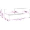 Corner Bed Frame with Headboard Dark Green 80 X 200 Cm Fabric