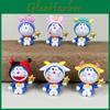 Doraemon Cat Pvc Collectible Figurine With Assembly For Anime Fans