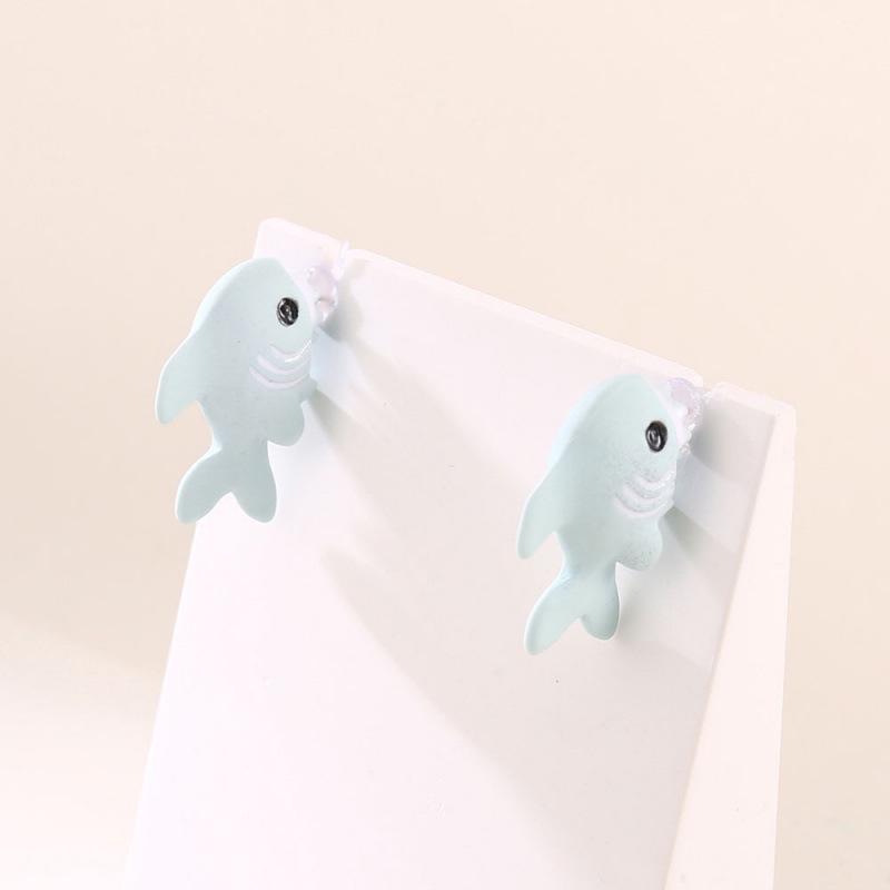 Boucles d'oreilles mignonnes pour petits animaux, style européen et américain, avec design peinture en aérosol