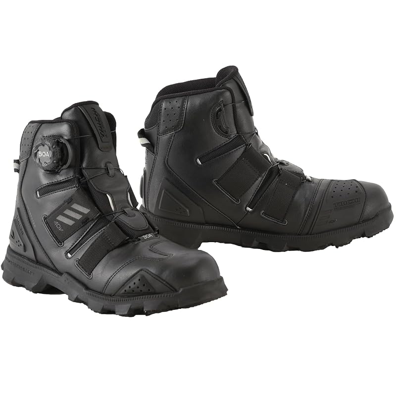 RS Taichi (RS Motorcycle Riding Shoes, Waterproof, Built-in Protector, BOA Dial, Shift Guard, DRYMASTER Combat Shoes 010, RSS010 BLACK, 26.0cm)