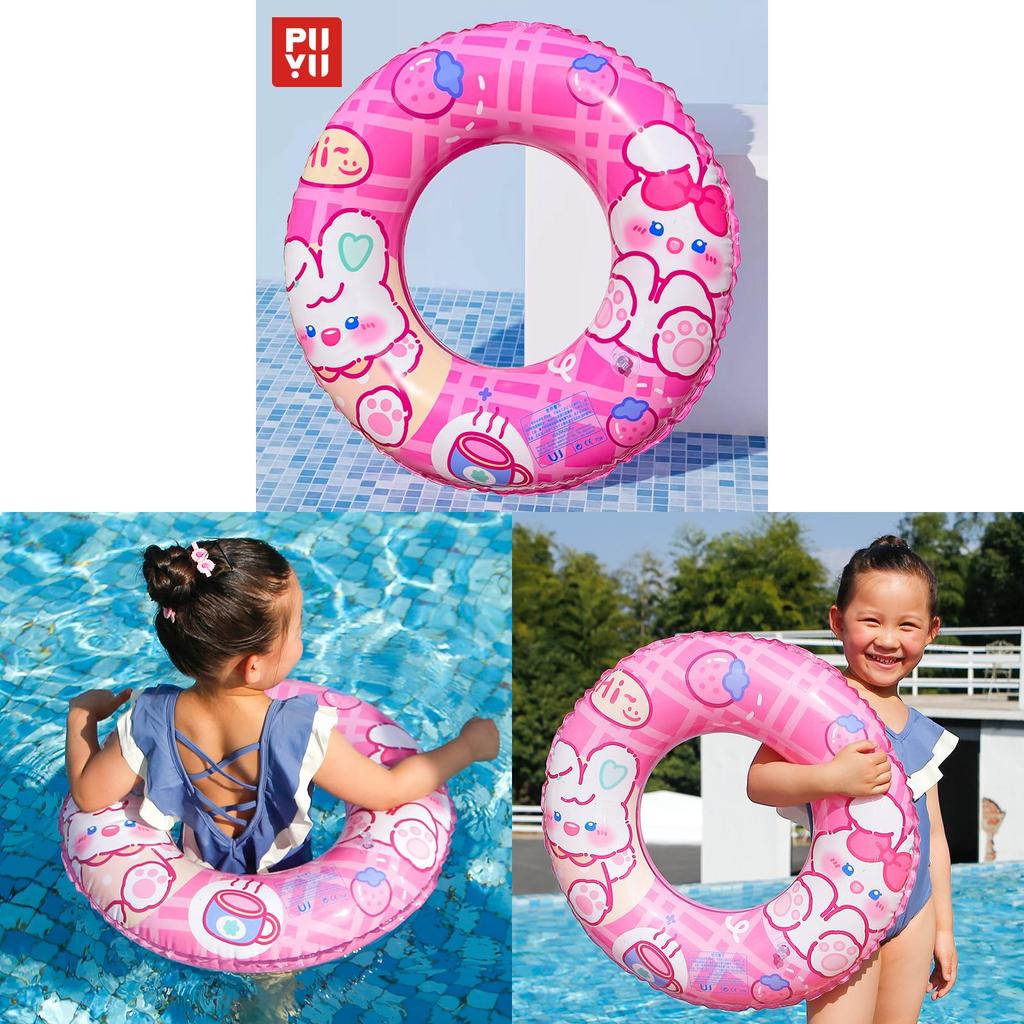 2024 New Cartoon Rabbit Swim Ring Adult Pvc Thickened Armpit Swim Ring Creative Water Swim Ring Wholesale