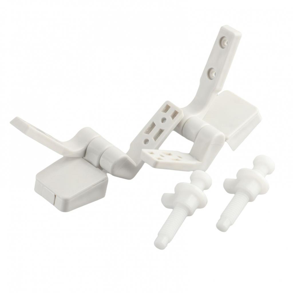 Durability Plastic White Easy Install Nuts Package Content Pair