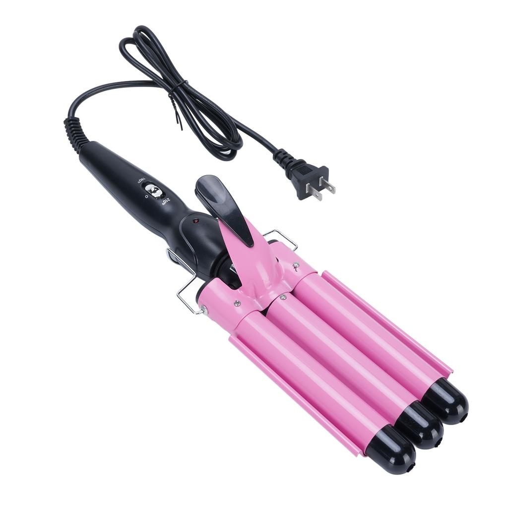 3 Barrel Curling Iron Hair Crimper 22mm Hair Curling Wand with 2 Temperature Control Fast Heating Portable Crimper for