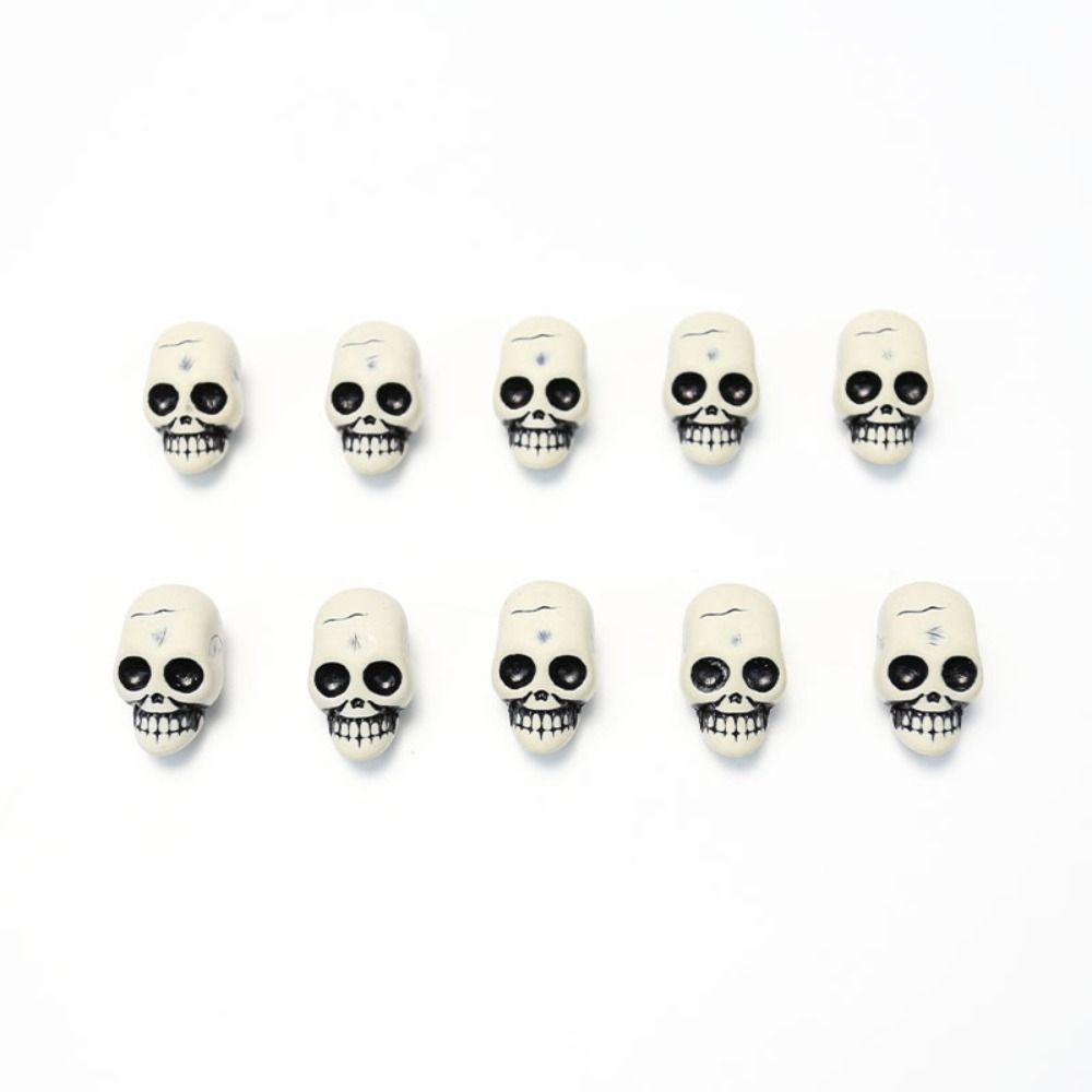 10pcs Funny Mini Skull Thick Skull Model Toy Durable Skull Props  Home