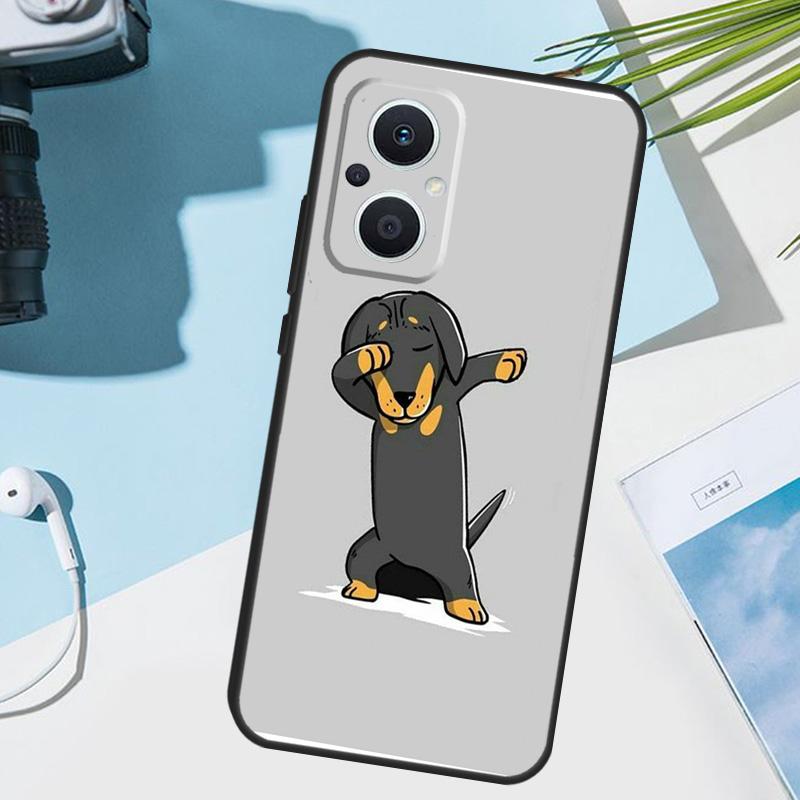 Dachshund Silhouette Dog Cover For OPPO Reno 13 14 10 11 12 Pro 12F 11F 13F 14F 7 8 Lite OPPO Find X8 X6 X5 Pro Case