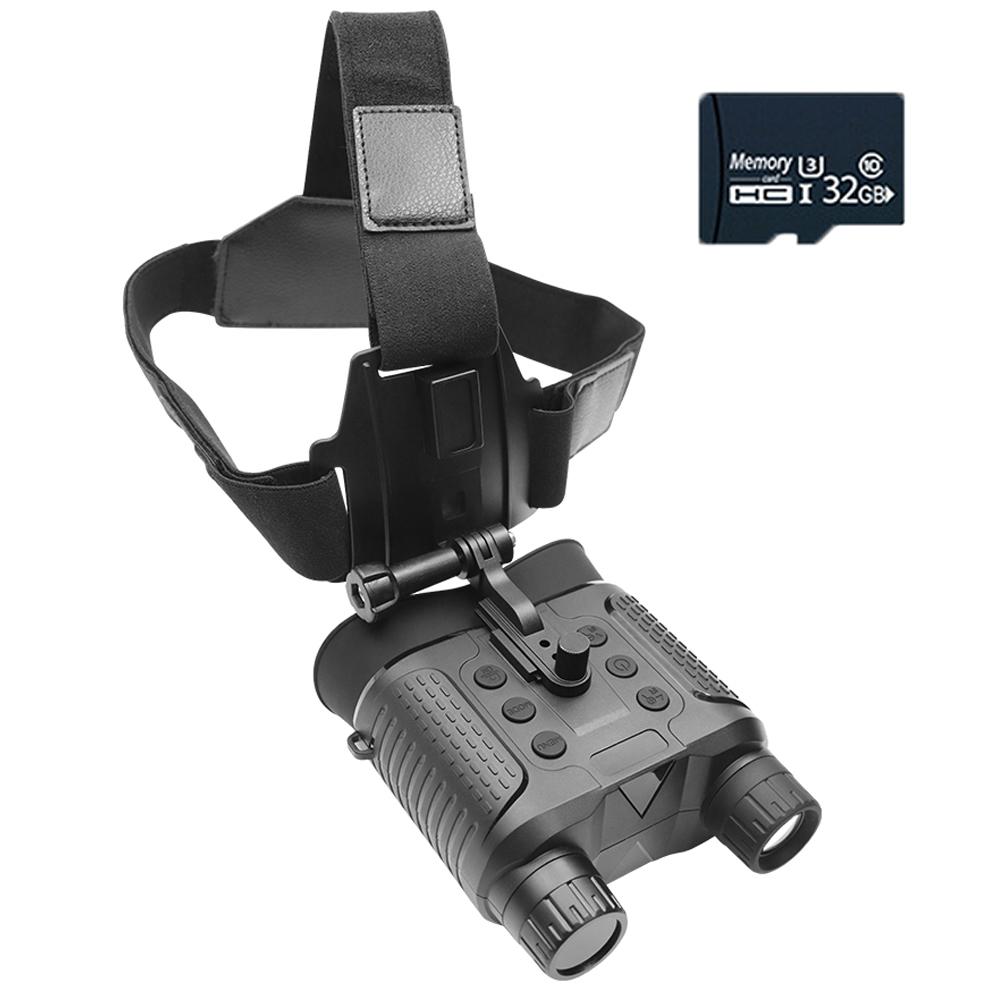 Nv8160 1080p 12mp 400m Infrared Night Vision Goggles Camera 8x Zoom Digital Head-mounted Binoculars Telescope For Hunting