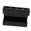 Wall Mount Straw Holder with Adhesive Bottom Drainage Acrylic Cabinet Door Reusable Straw Storage   for Kitchen Tabletop