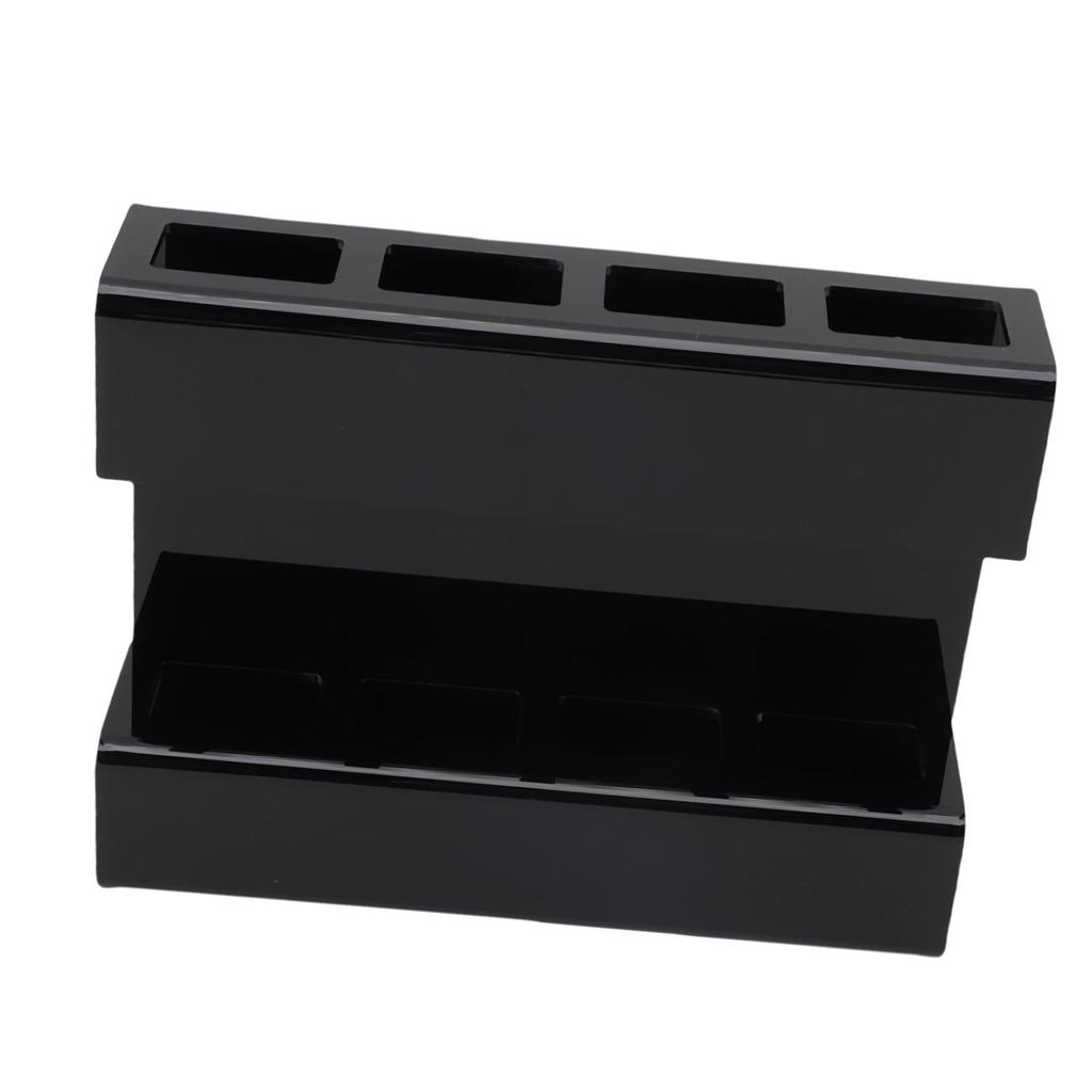 Wall Mount Straw Holder with Adhesive Bottom Drainage Acrylic Cabinet Door Reusable Straw Storage   for Kitchen Tabletop