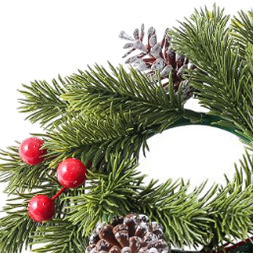 Christmas Candle Ring Realistic Table Centerpeices for Birthday Door Wedding