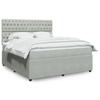 VidaXL Slat Bed Base and Mattress Light Grey 180x200cm Velvet 3292412