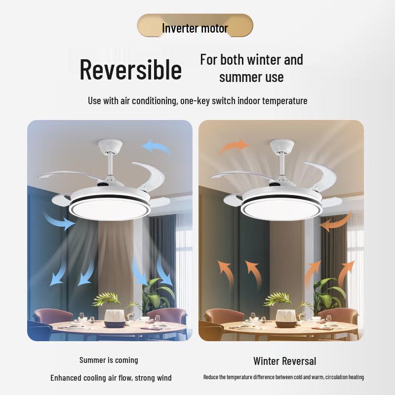 Modern 42-inch Ceiling Fan Light