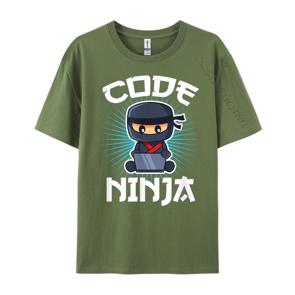 Code Ninja Programmer Coder Computer Programming Coding Luxury T Shirt Woman Mens TShirts Easter Sunday