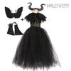 Maleficent Angelina Jolie Cosplay Kostuum Jurk Halloween Feest Outfit Voor Kinderen