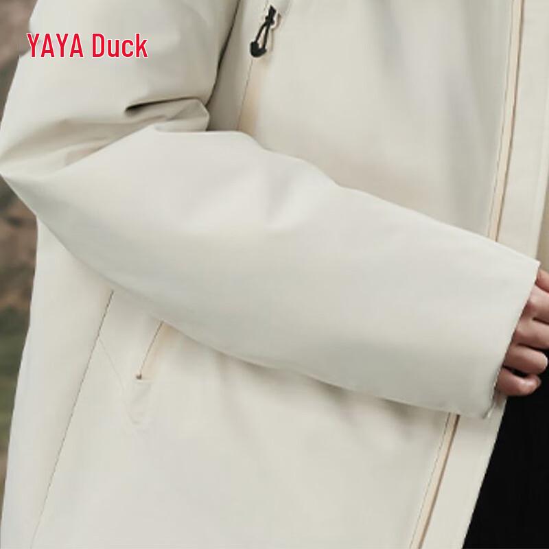 YAYA Unisex Hooded Short Duck Down Jacket