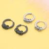 New Men's Trendy Stainless Steel Circle Ear Cuffs - Niche Design