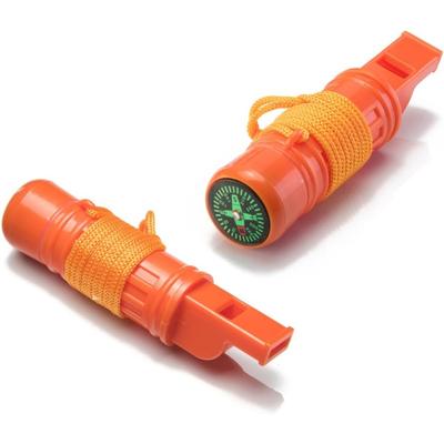 5-In-1 Survival Whistle (Compass, Punch, Striker, Flint, Whistle)