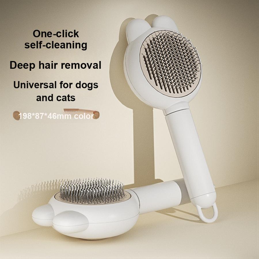 

Rabbit Ear Comb Pet Grooming Brush for Cats and Dogs, Hair Removal Massage Tool Cat Licking Device Source Factory Agent Sales 19.8*8.7*4.6cm серый ясень