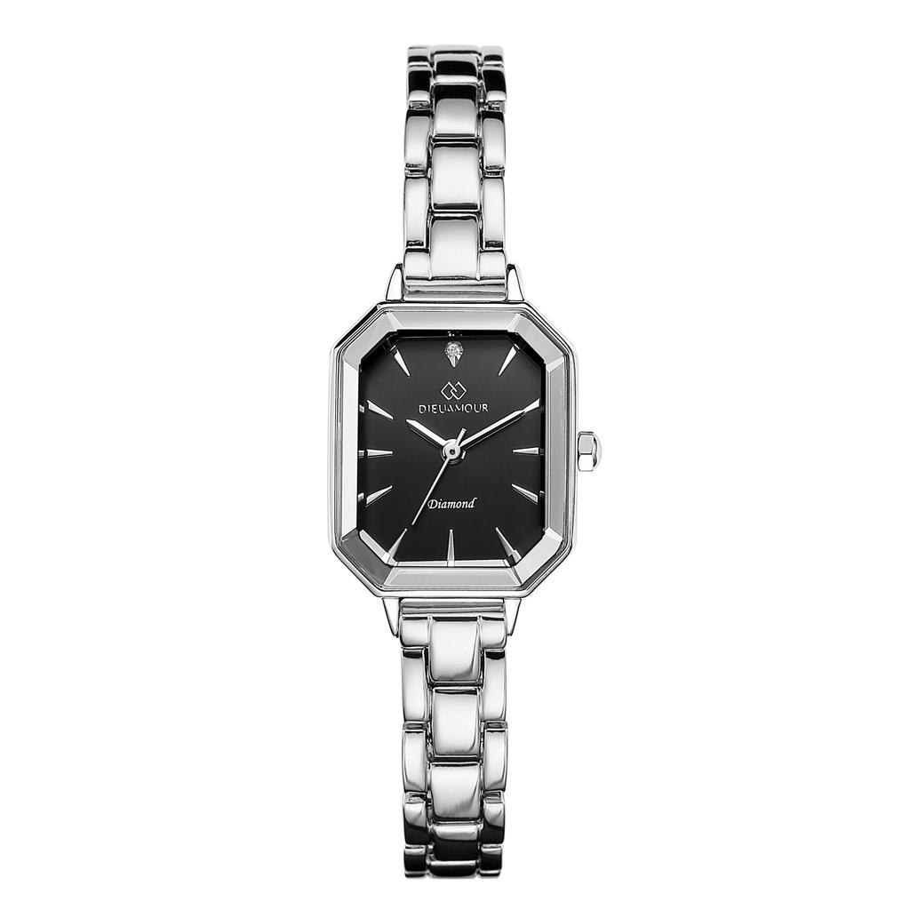 Diyuamoleu Women'S Metal Band Watch Daw7102M-Sb Diamond Watch