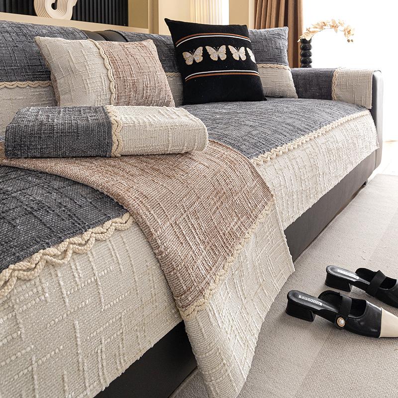 Light Luxury High-End Sofa Cushion New Four-Season Universal Seat Cushion Combination Sofa Cover Backrest Cover Cloth Towel