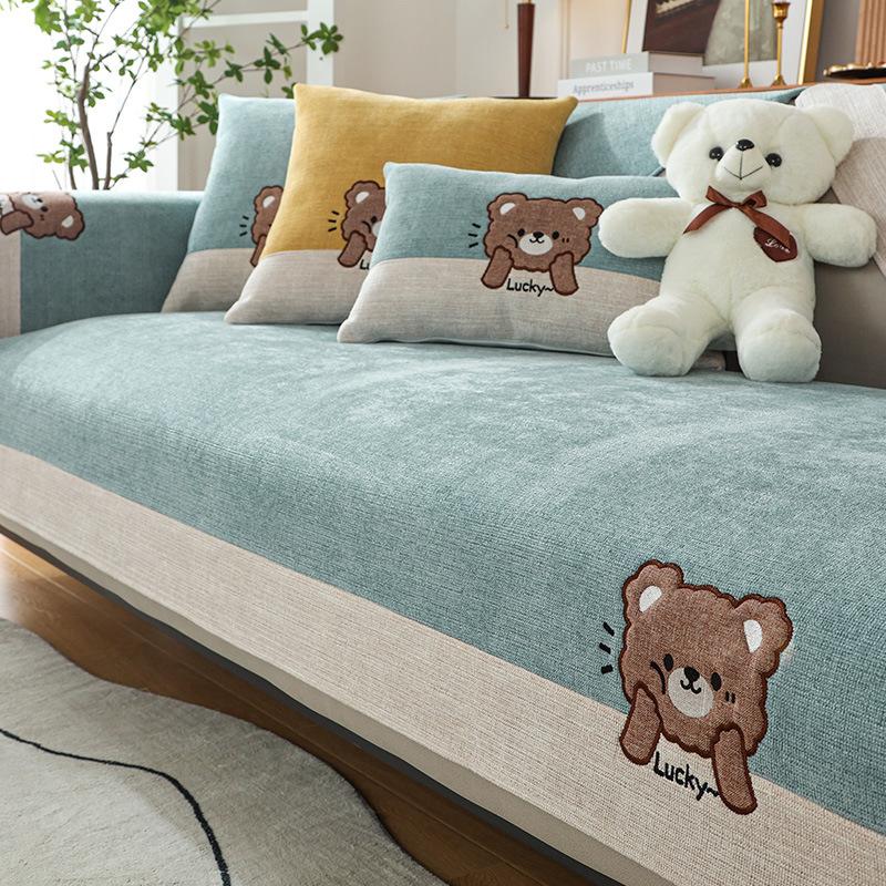 Chenille Sofa Cushion Four Seasons Universal Backrest Towel Cover Cloth Non-Slip Seat Cushions Simple Modern Sofa Cover All Inclusive