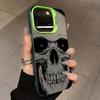 Silver Frosted Skull Case for iPhone 14 Pro/13/11 Pro Max - Halloween Design Compatible with Apple Devices