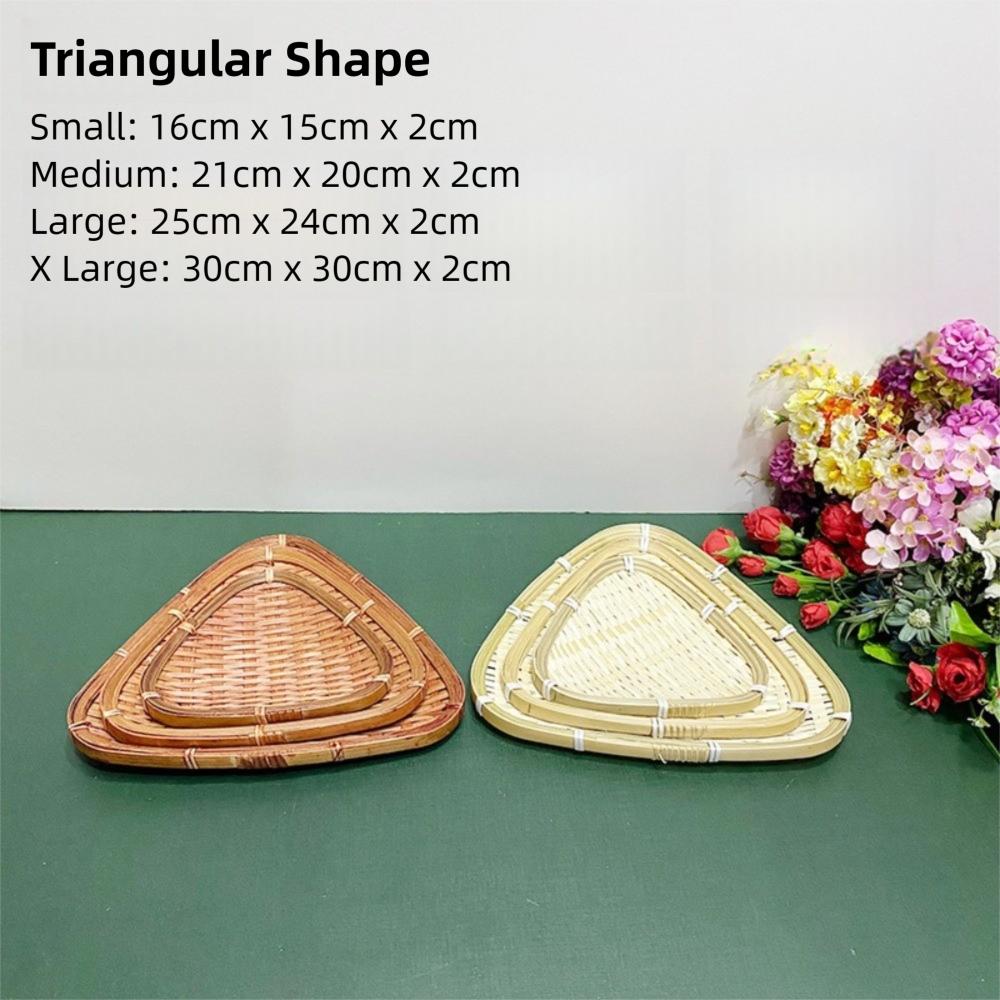Woven Storage Basket Handmade Fruit Basket Versatile Serving Tray  for Kitchen