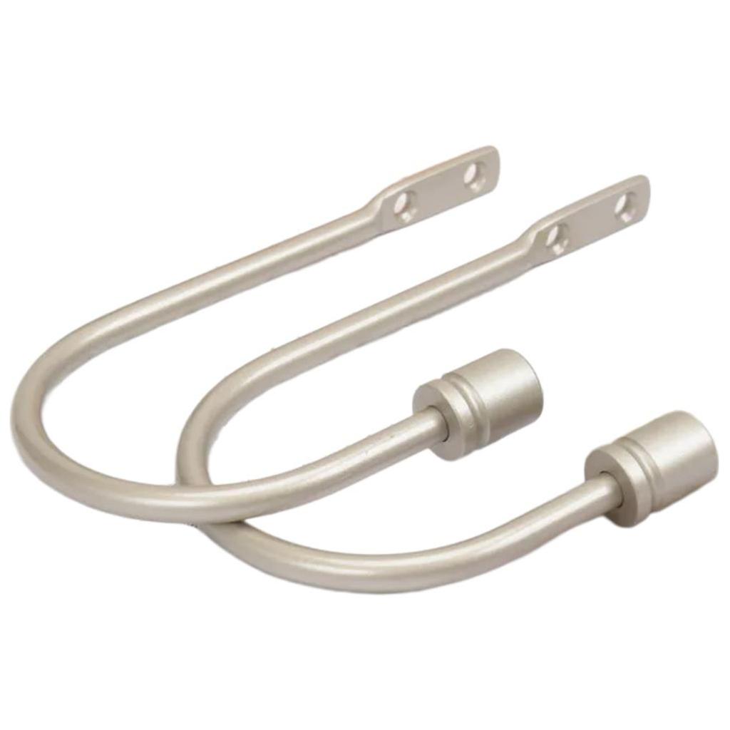 2 Bucăți Cârlige Elegante Metalice pentru Perdele, Suporturi, Montare pe Perete, Accesorii pentru Tratarea Ferestrelor