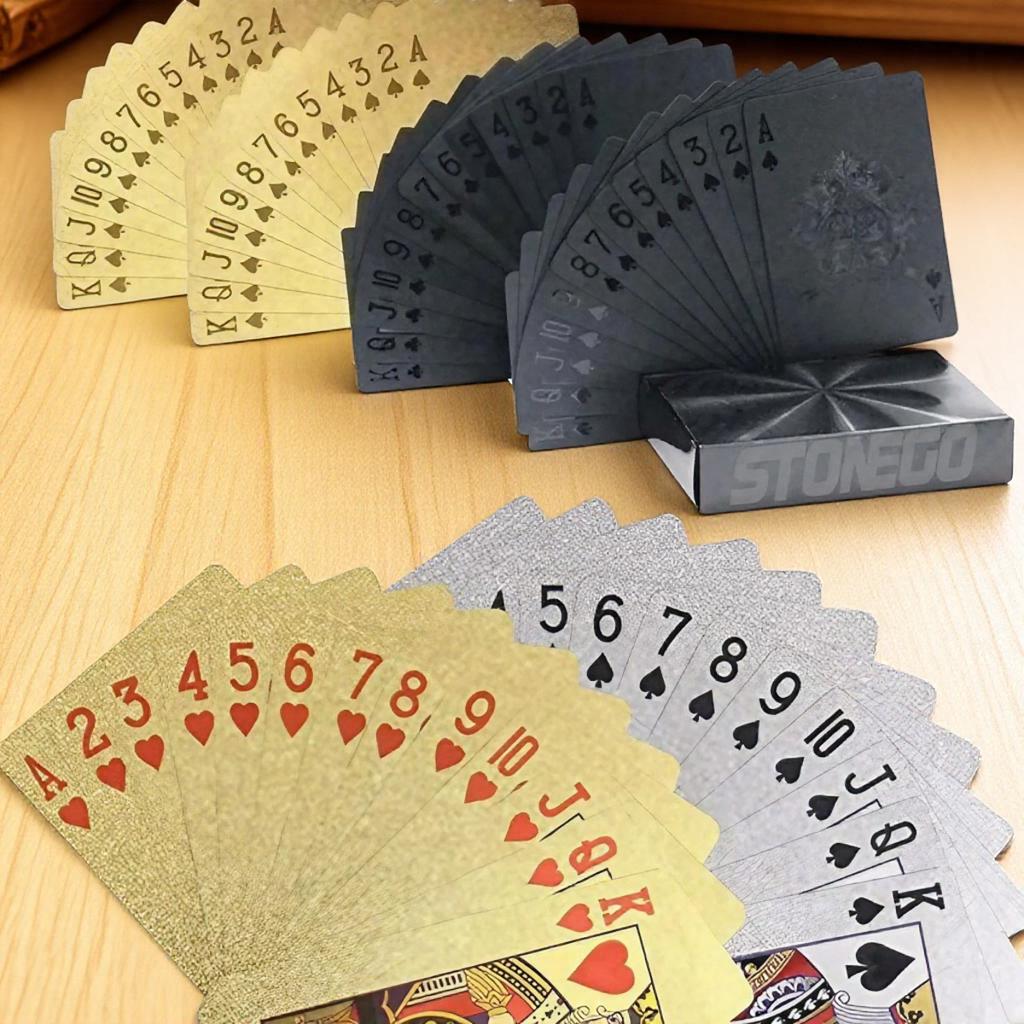 Matné plastové pokerové karty Vodotěsné PET hrací karty pro stolní hry Klasický balíček Nástroj pro kouzelnické triky Kasino pokerový set