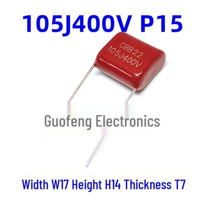 CBB22 1.0uF Metal Film Capacitor 105J400V Lead Pitch P10/15/20mm In Stock