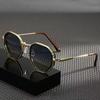Brand New Round Sunglasses Women Men Steampunk Style Design Vintage Gradient Metal Sun Glasses for Male Driving Shades UV400