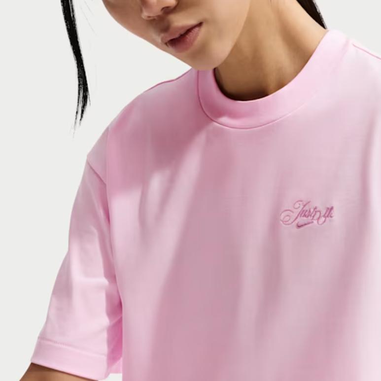 Nike Sportswear Cotton Casual Comfortable Drop Shoulder T-Shirt Women tops IO3526-663