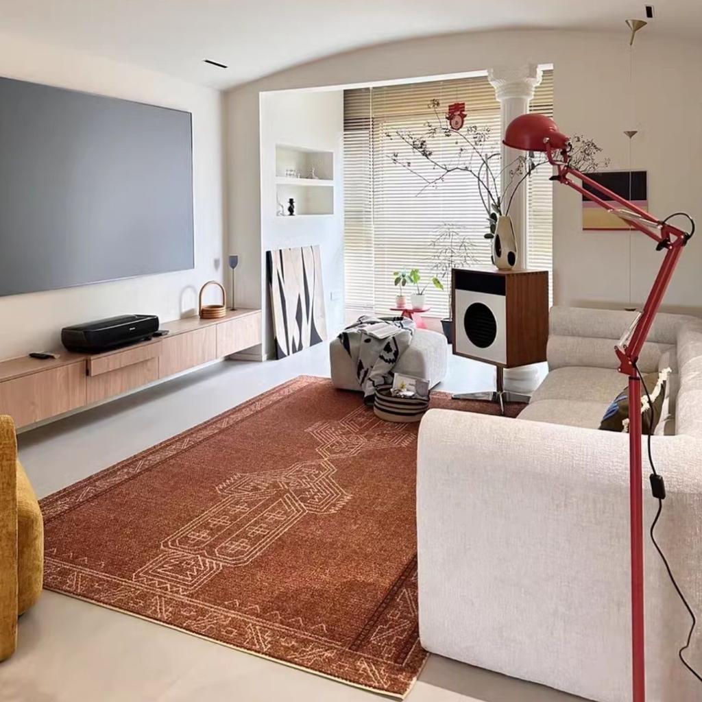 French Living Room Coffee Table Sofa Carpet NonSlip And DirtResistant Easy To Take Care Of Bedroom Crystal Velvet Premium Floor Mat