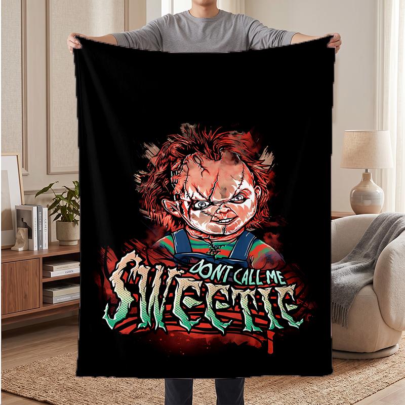 Chucky Soft Warm Flannel Blankets Comfortable Blanket for Home Decoration Gifting
