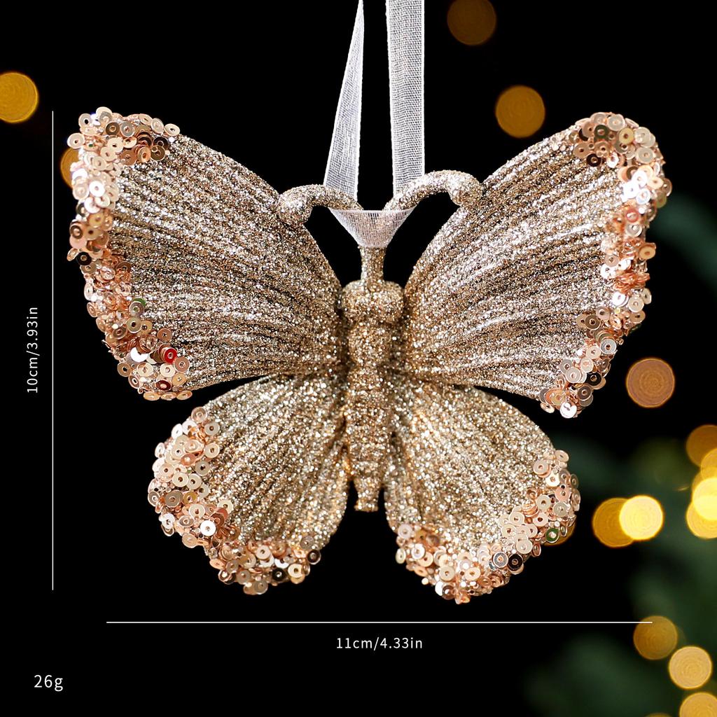 Christmas Decorations Acrylic Sequins Snowflake Elk Wreath Xmas Tree Hanging Pendant Glitter Ornament For Xmas New Year Party