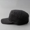 AVIREX Custom Number Embroidery Military Work Cap 2 Sizes XL Big Size Hat Deep Men's Big Size 62cm Golf Cap (JP, Alphabet, M, Black X Black)