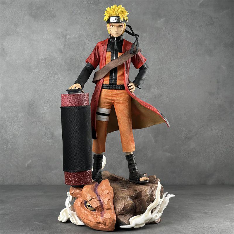 Sasuke Curse Mark & Sage Naruto Scroll Anime Figure Model