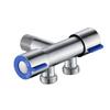 1pc Faucet Double Handle Triangle Valve Stainless Steel Cold Water Tap Bathroom Washing Machine Toilet Bathroom Fixture Parts