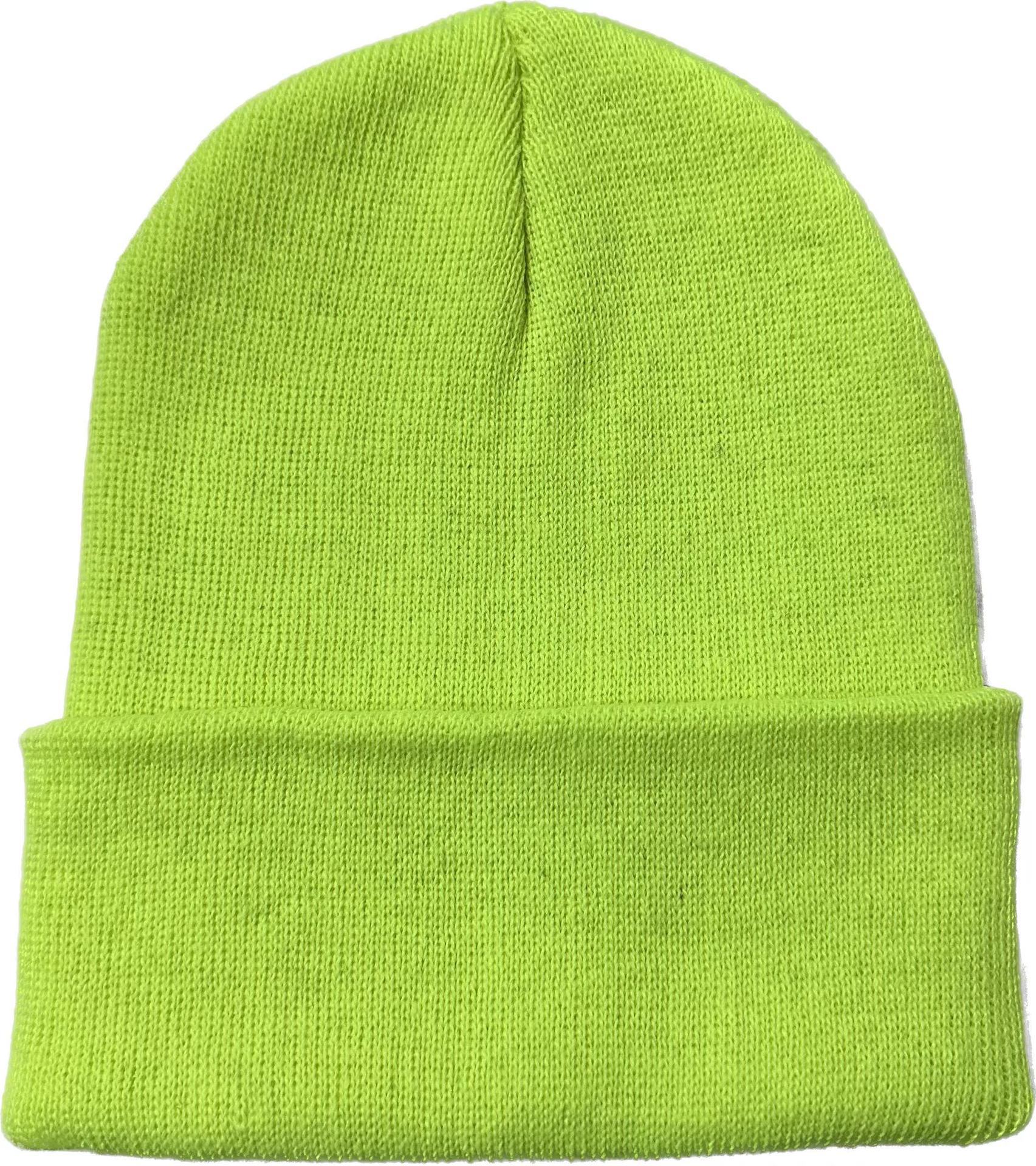 

New light plate solid color acrylic knitted hat warm windproof cold hat winter ear protection wool hat average size (56cm~ 58cm) grass зелений колір