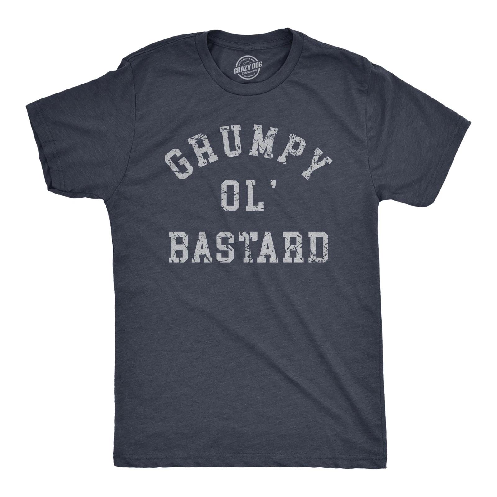 Mens Grumpy Ol Bastard T Shirt Funny Cranky Grouchy Old Joke Tee for Guys XXXXL