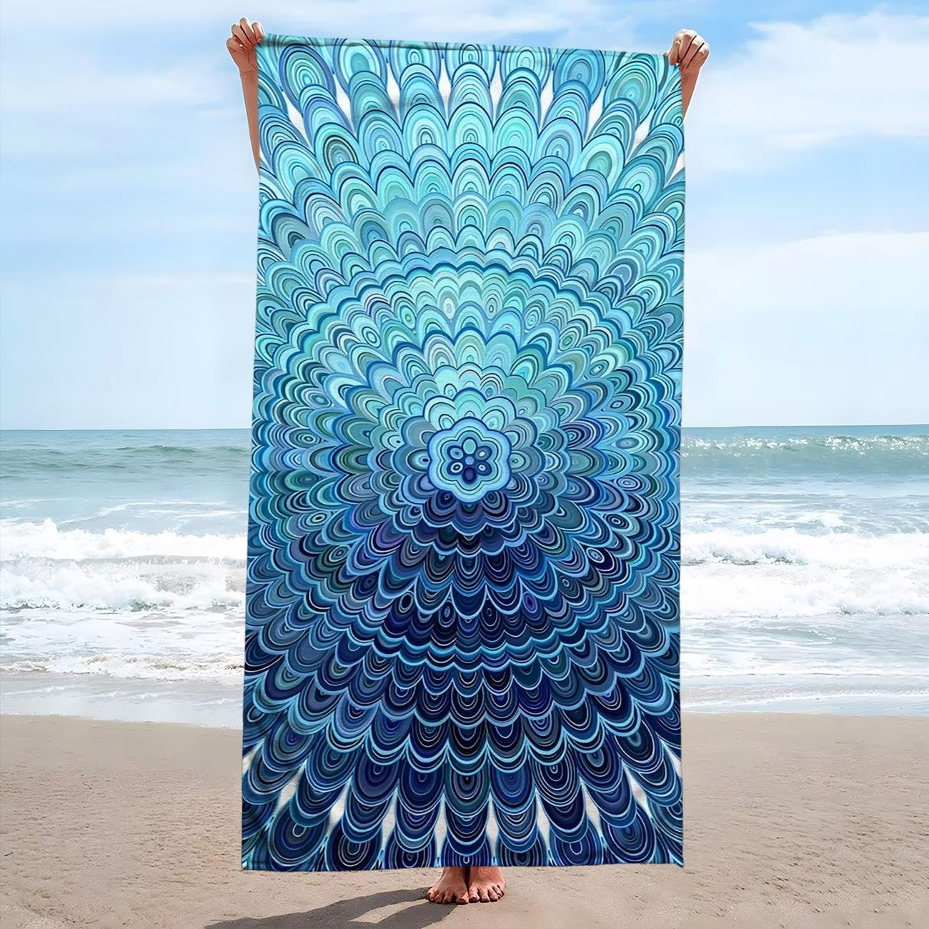 Europe, America, India, Mandala Beach Towels, Popular Microfiber Bath Towels 50x100