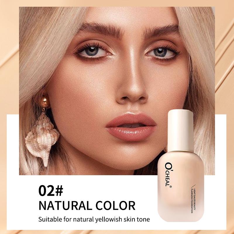 

O CHEAL Foundation Concealer Стойкий макияж Осветляющий цвет лица Увлажняющий изолирующий макияж 40
