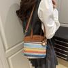 Woven Messenger Bag Bag Women's Summer New Versatile Shoulder Bucket Bag